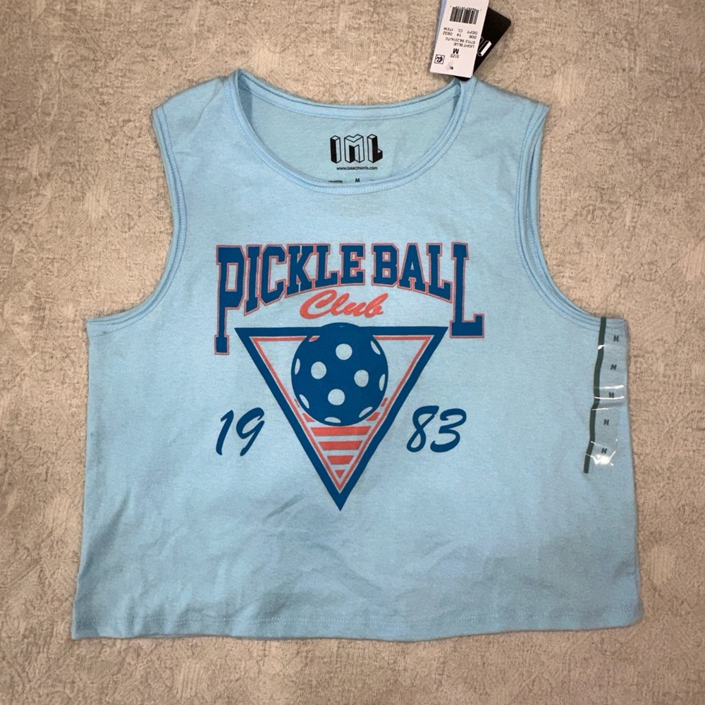 3/$15  IML Isaac‎ Morris Pickleball Cropped Tank size M